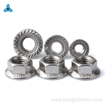 DIN6923 Stainless Serrated Flange Lock Nut